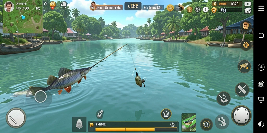 Tangkapan ikan yang besar dalam gameplay API288.