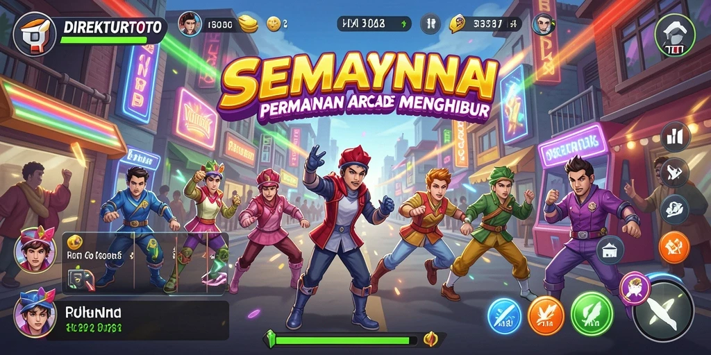 Gameplay seru dalam permainan Arcade DIREKTURTOTO, menangkap momen mendebarkan.