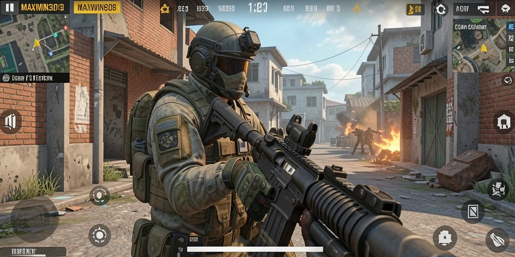 Tampilan gameplay dari MAXWIN303 yang penuh aksi dan realistis.
