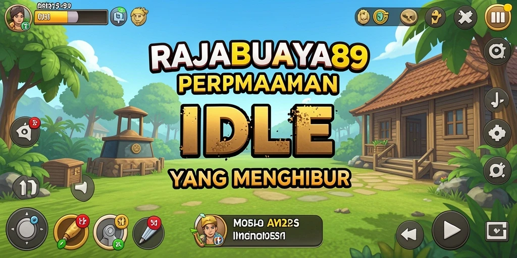 Gameplay RAJABUAYA89 yang menampilkan pengelolaan sumber daya.