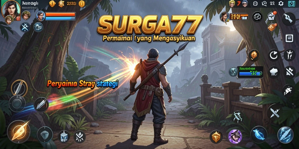 Tangkapan layar menunjukkan aksi seru dalam permainan strategi.